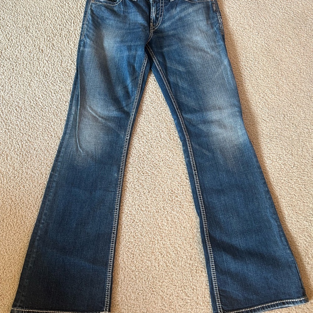 Silver Jeans Dark Blue Flare Women's Jeans